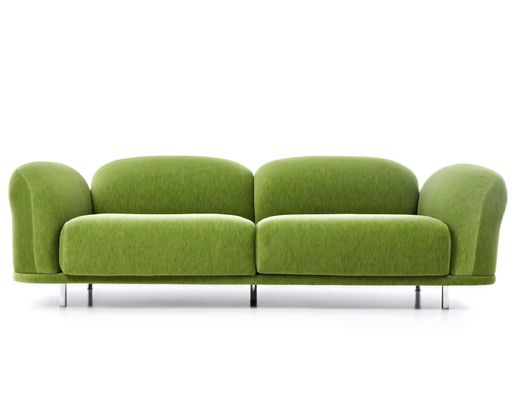 Ervaar het hoogtepunt van luxe met onze moderne L-vormige fluweelstof gepoleerde lange bank modulaire sectiesofa