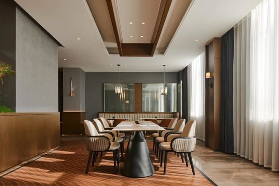 Juego de mesa de comedor de mármol de lujo con 4 y 6 sillas, estilo moderno, estructura de madera maciza