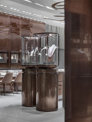 OEM/ODM Custom Modern LED verlicht Juwelen Display Tegengehard Glas Juwelen Vitrine Voor Diamantwinkel