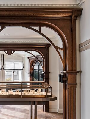 Direkt ab Werk OEM ODM High-End-Schmuckvitrine, Schmuckvitrine in Sondergröße